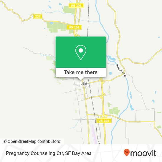 Mapa de Pregnancy Counseling Ctr