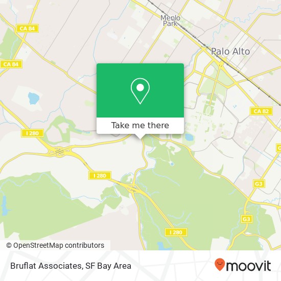 Bruflat Associates map