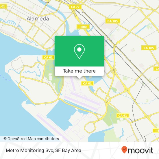 Mapa de Metro Monitoring Svc