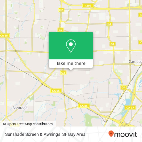 Sunshade Screen & Awnings map