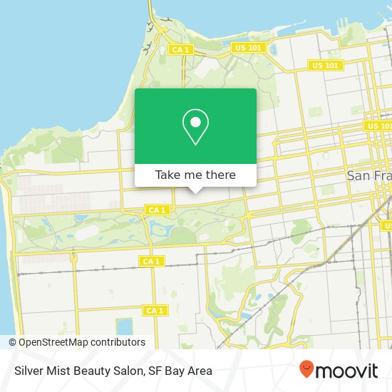 Mapa de Silver Mist Beauty Salon
