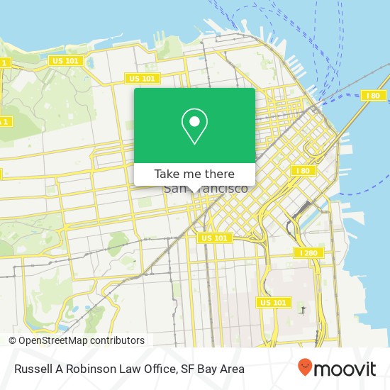 Russell A Robinson Law Office map