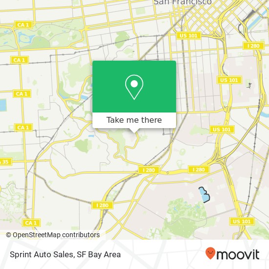 Mapa de Sprint Auto Sales