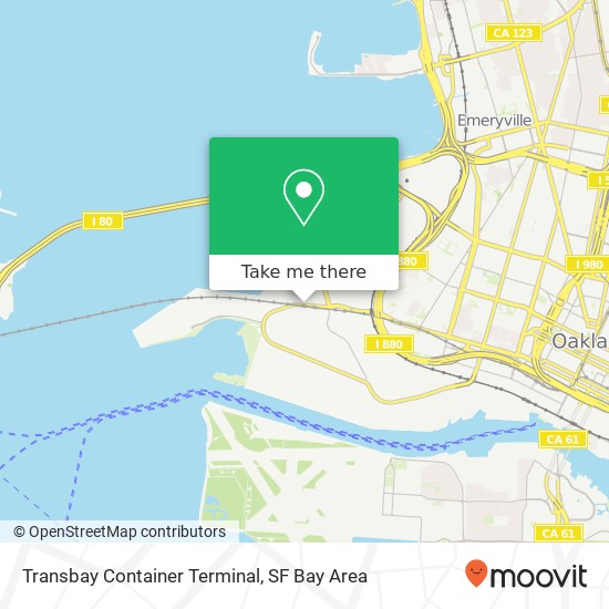 Transbay Container Terminal map