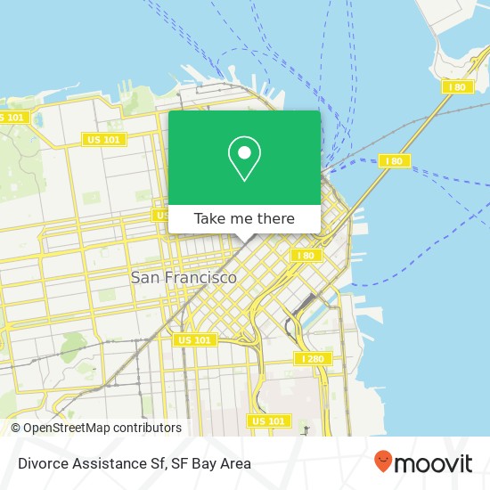 Mapa de Divorce Assistance Sf