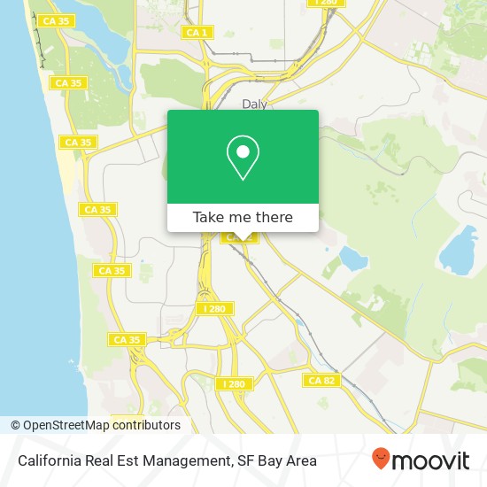 California Real Est Management map