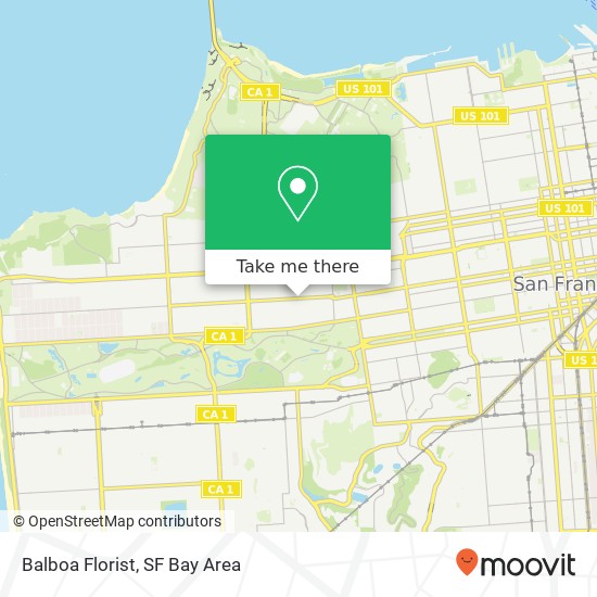 Balboa Florist map