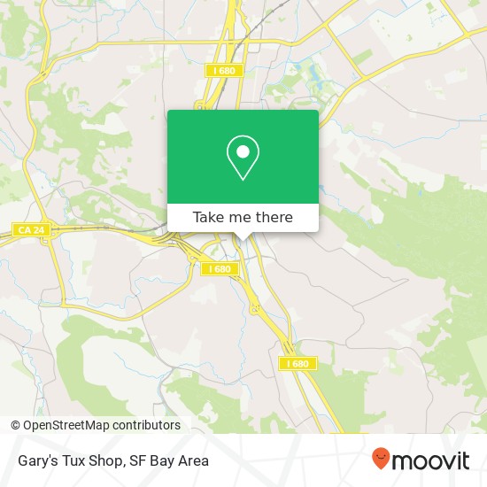 Gary's Tux Shop map