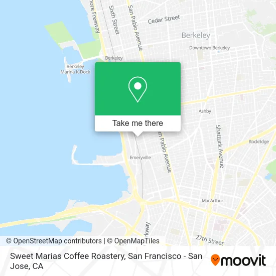 Mapa de Sweet Marias Coffee Roastery