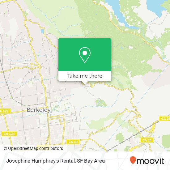 Mapa de Josephine Humphrey's Rental