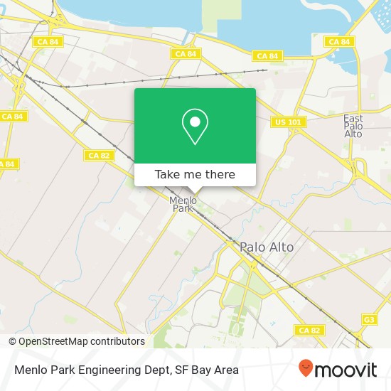 Menlo Park Engineering Dept map