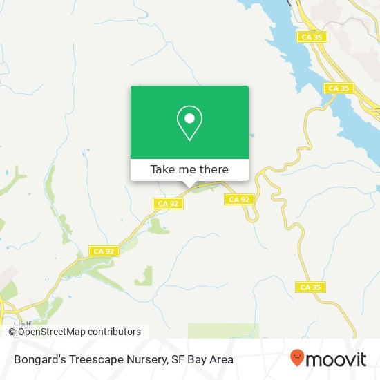 Mapa de Bongard's Treescape Nursery