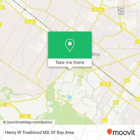 Henry W Trueblood MD map