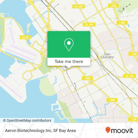 Mapa de Aeron Biotechnology Inc