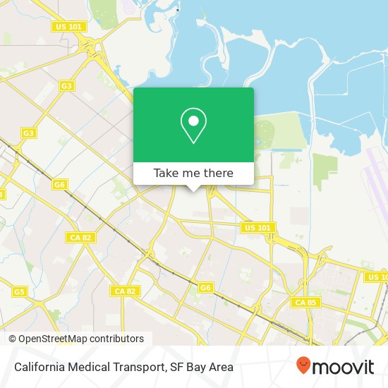 California Medical Transport map