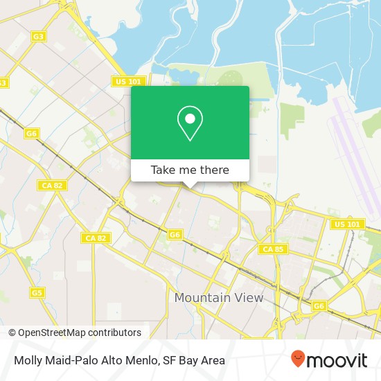 Molly Maid-Palo Alto Menlo map