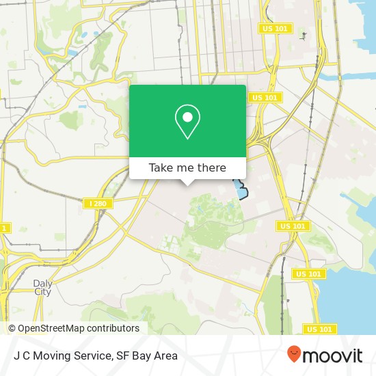 Mapa de J C Moving Service