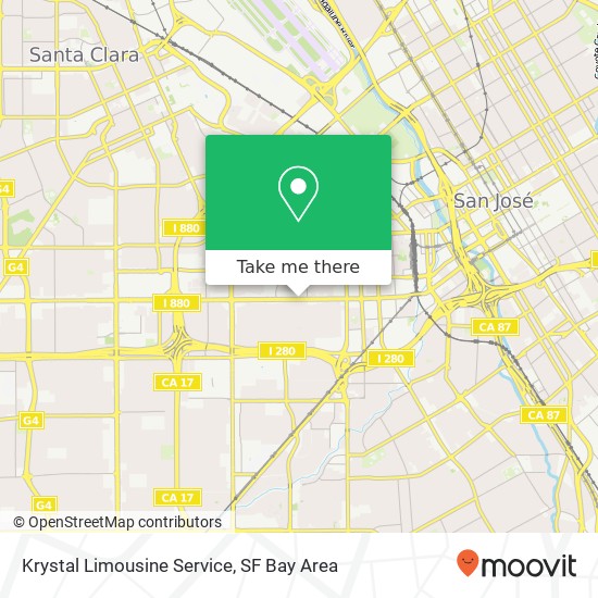 Mapa de Krystal Limousine Service