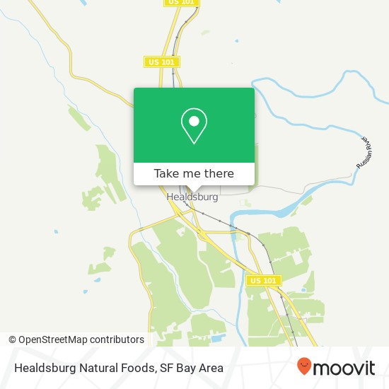 Healdsburg Natural Foods map