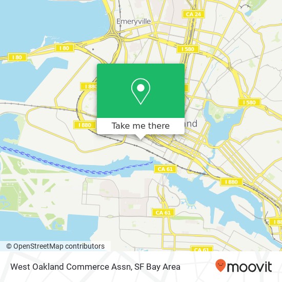 West Oakland Commerce Assn map