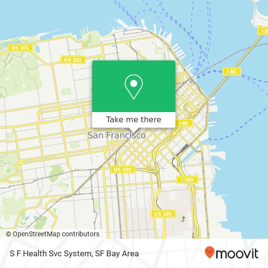Mapa de S F Health Svc System