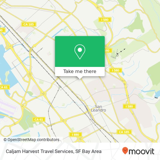 Mapa de Caljam Harvest Travel Services