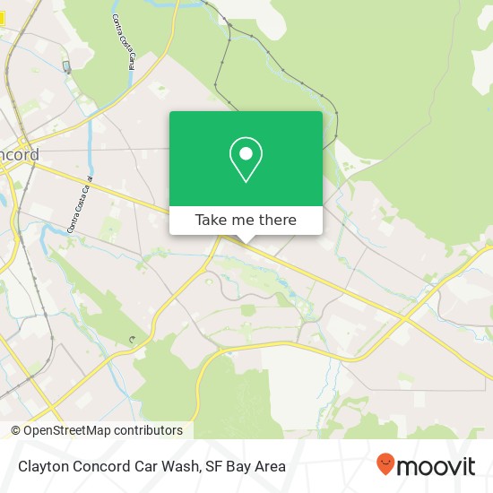 Clayton Concord Car Wash map