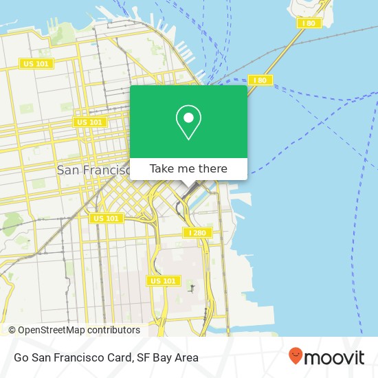 Go San Francisco Card map