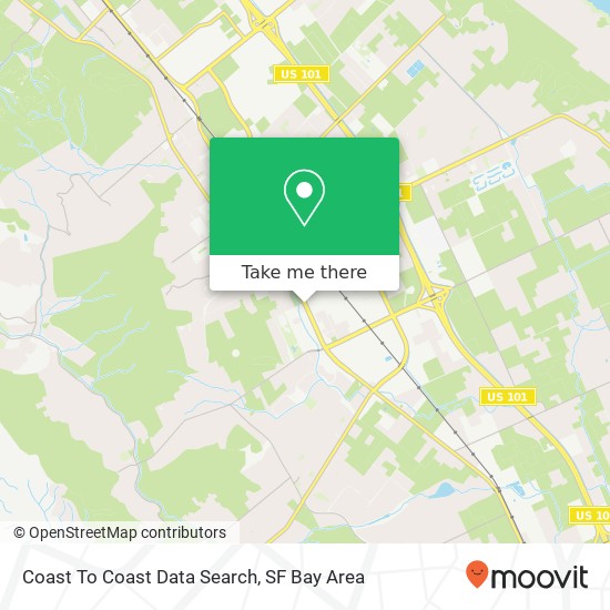 Mapa de Coast To Coast Data Search