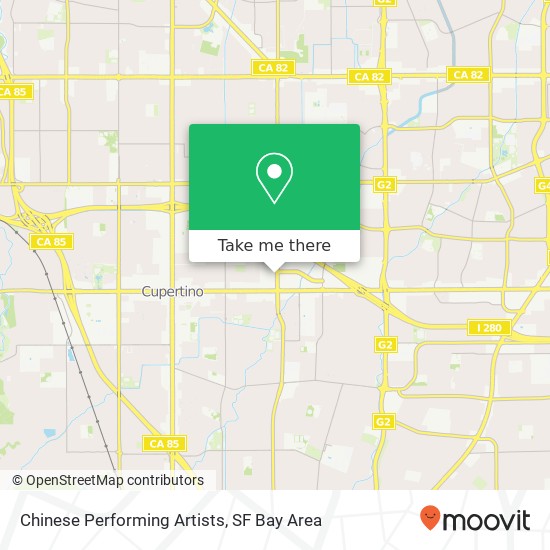 Chinese Performing Artists map