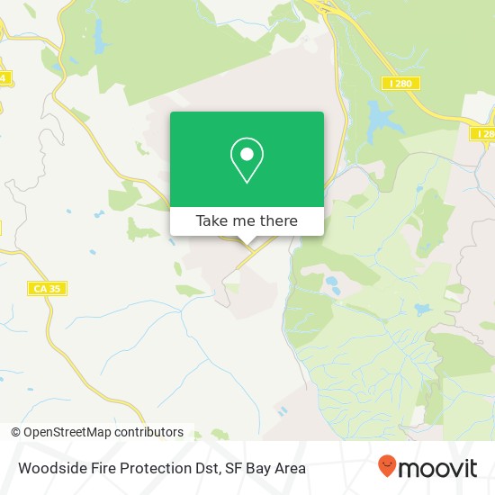 Woodside Fire Protection Dst map