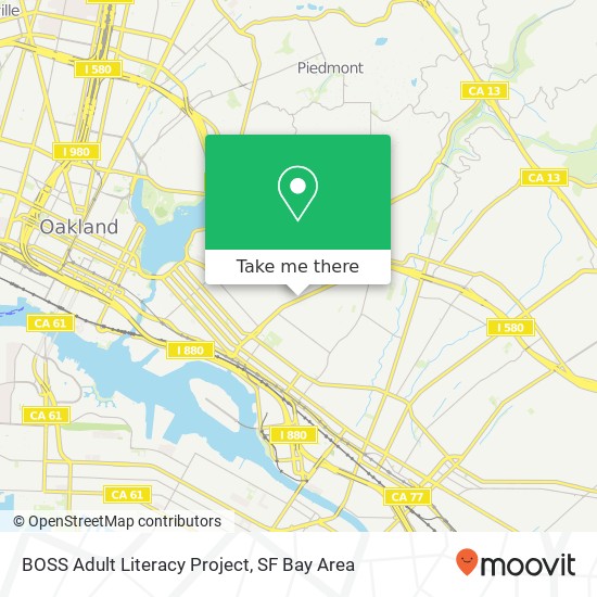 BOSS Adult Literacy Project map