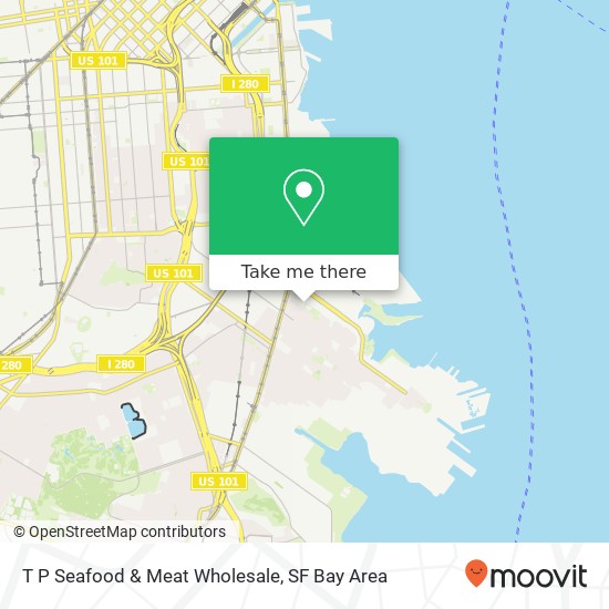T P Seafood & Meat Wholesale map