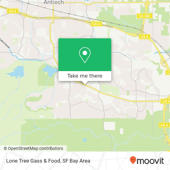 Lone Tree Gass & Food map