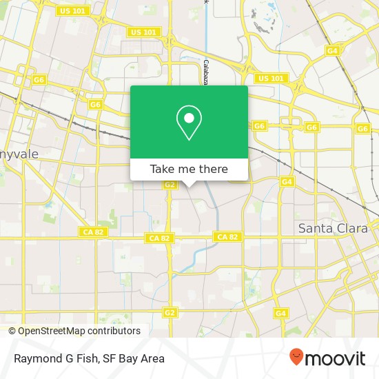 Raymond G Fish map