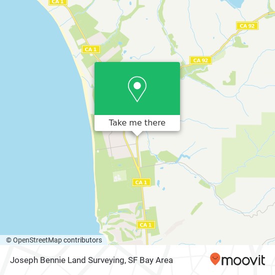 Mapa de Joseph Bennie Land Surveying