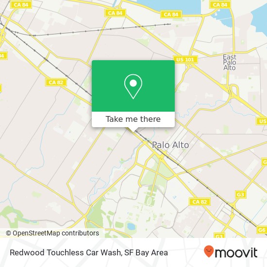 Redwood Touchless Car Wash map