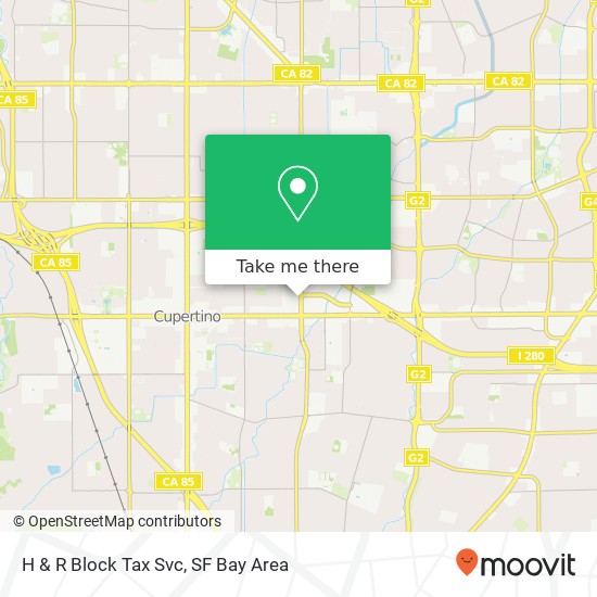 H & R Block Tax Svc map