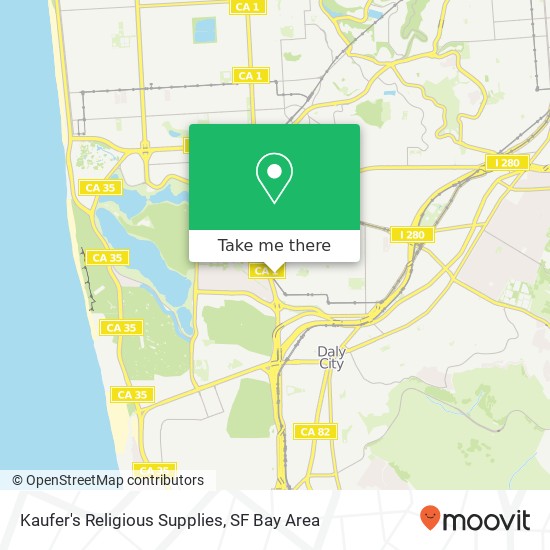 Kaufer's Religious Supplies map