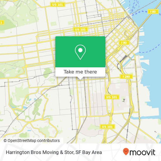 Mapa de Harrington Bros Moving & Stor