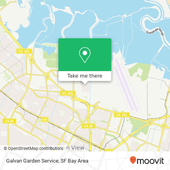 Galvan Garden Service map