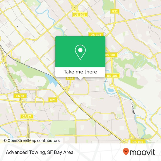 Advanced Towing map