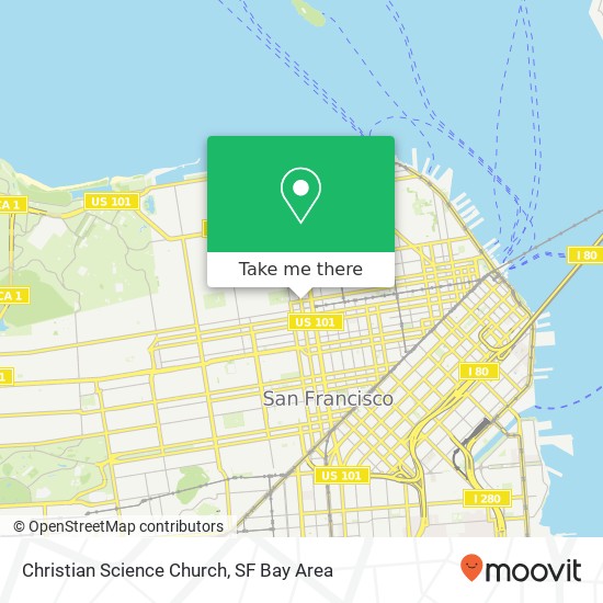 Christian Science Church map