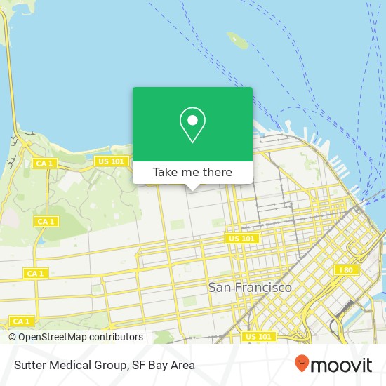 Sutter Medical Group map