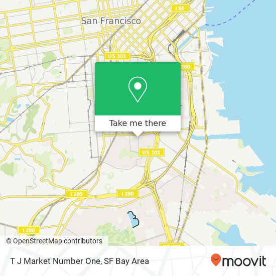 T J Market Number One map