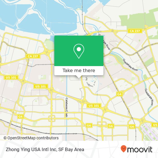 Mapa de Zhong Ying USA Intl Inc