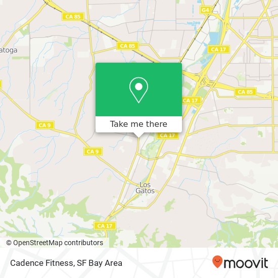 Mapa de Cadence Fitness