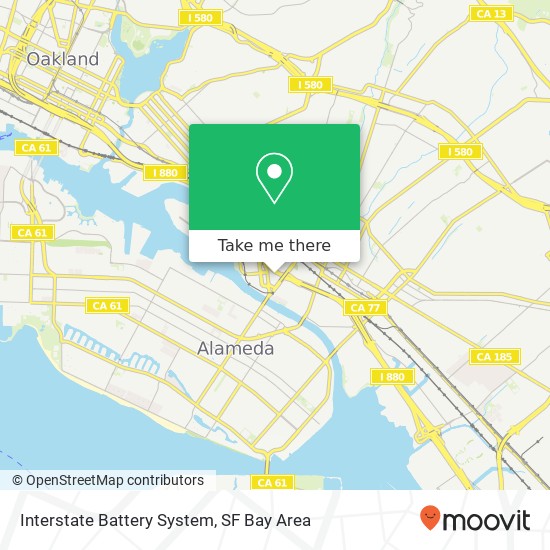 Interstate Battery System map