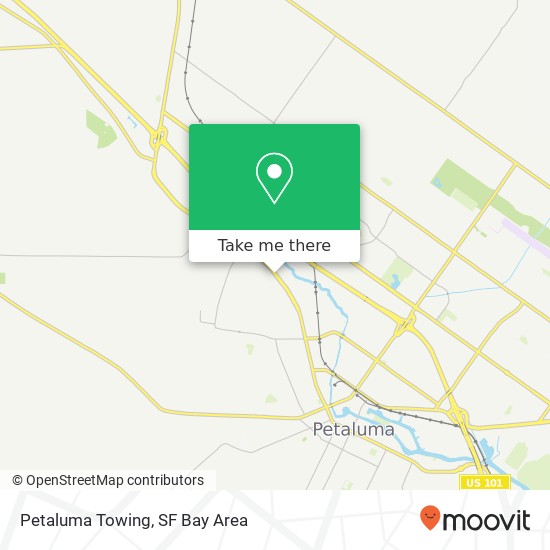 Mapa de Petaluma Towing