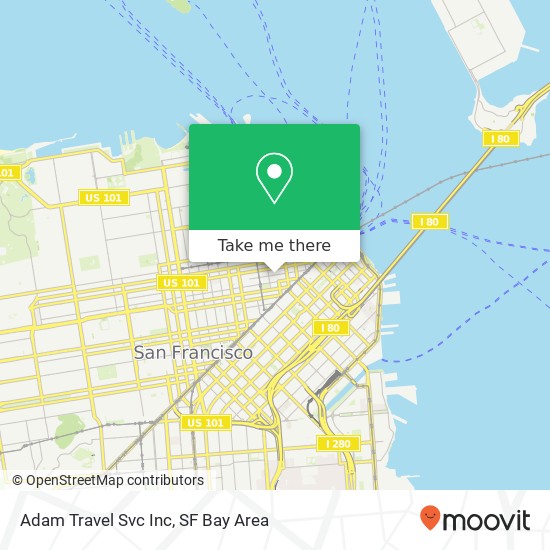 Mapa de Adam Travel Svc Inc